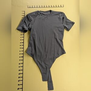 lululemon athletica Charcoal Short Sleeve Bodysuit